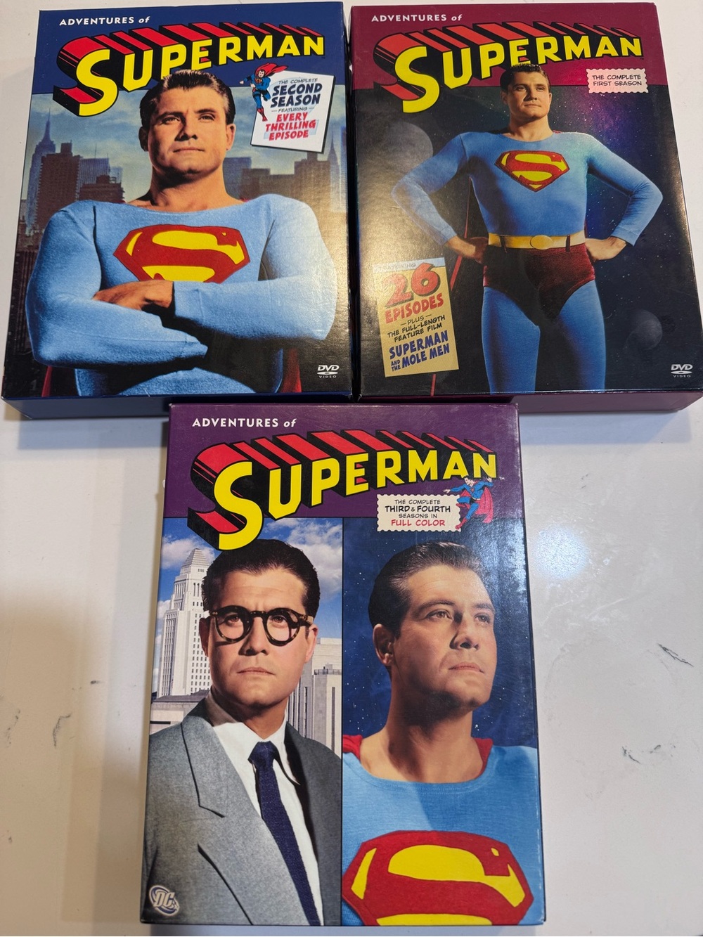 Warner Bros. Adventure of Superman DVD collection.